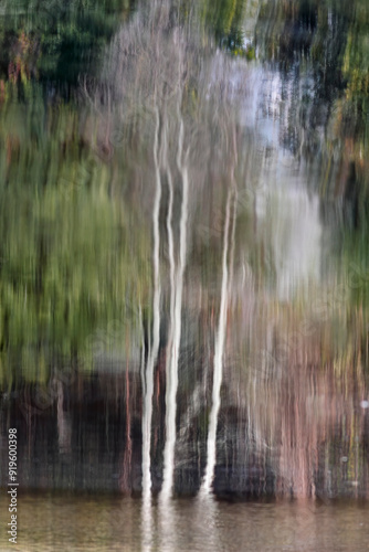 Abstracr river reflection photo