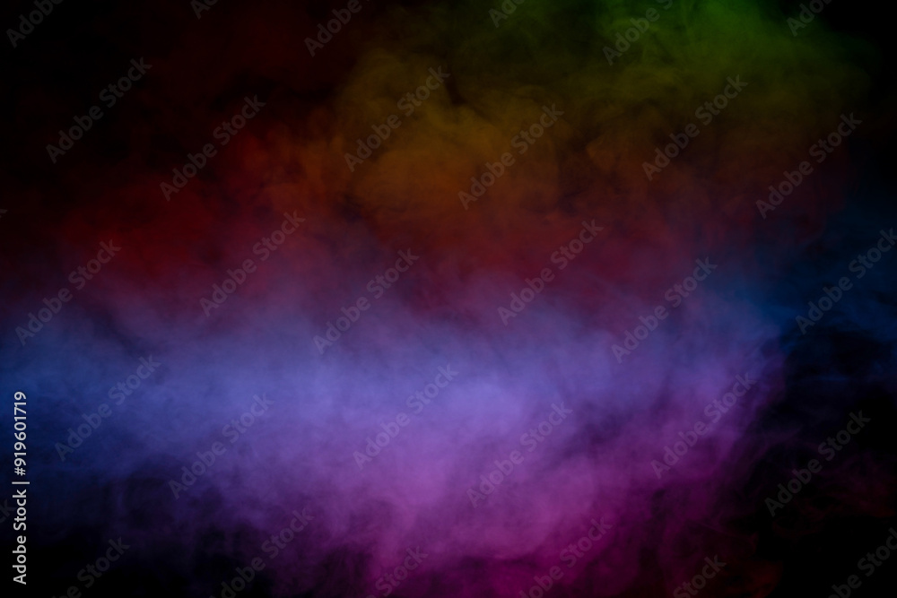 Orange and red steam on a black background. Orange and red steam on a black background.