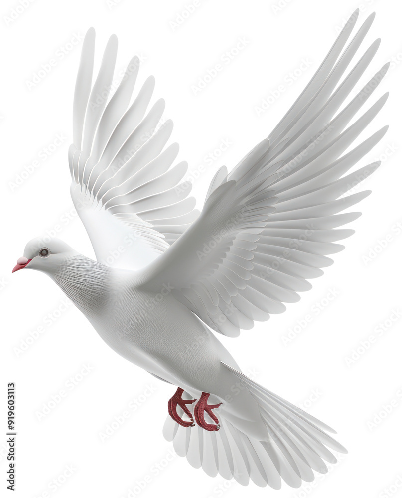 Obraz premium PNG A white pigeon animal bird dove.