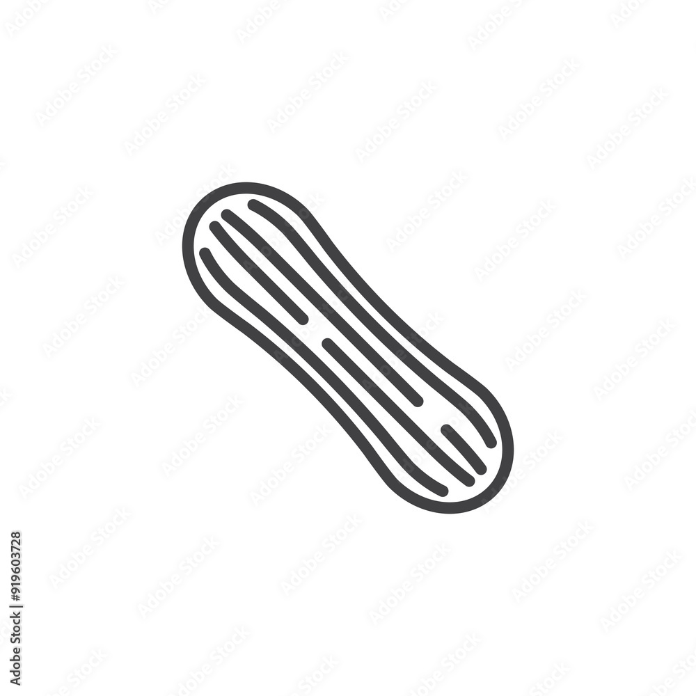 Eclair line icon Eclair line icon
