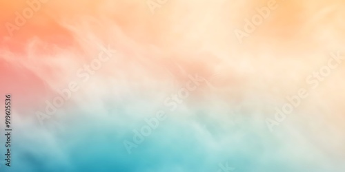 Gradient light red, peach to teal abstract backdrop