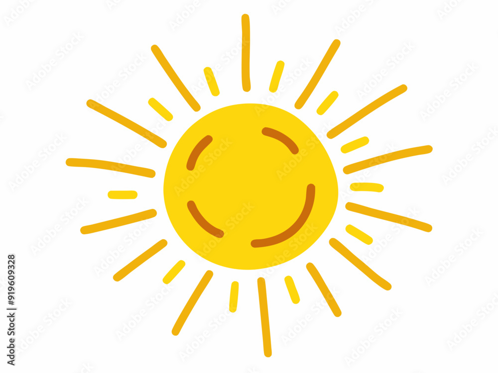 Cute sun. Hand drawn doodle yellow summer suns. Vector icons with sun rays isolated on white background
Cute sun. Hand drawn doodle yellow summer suns. Vector icons with sun rays isolated on white background