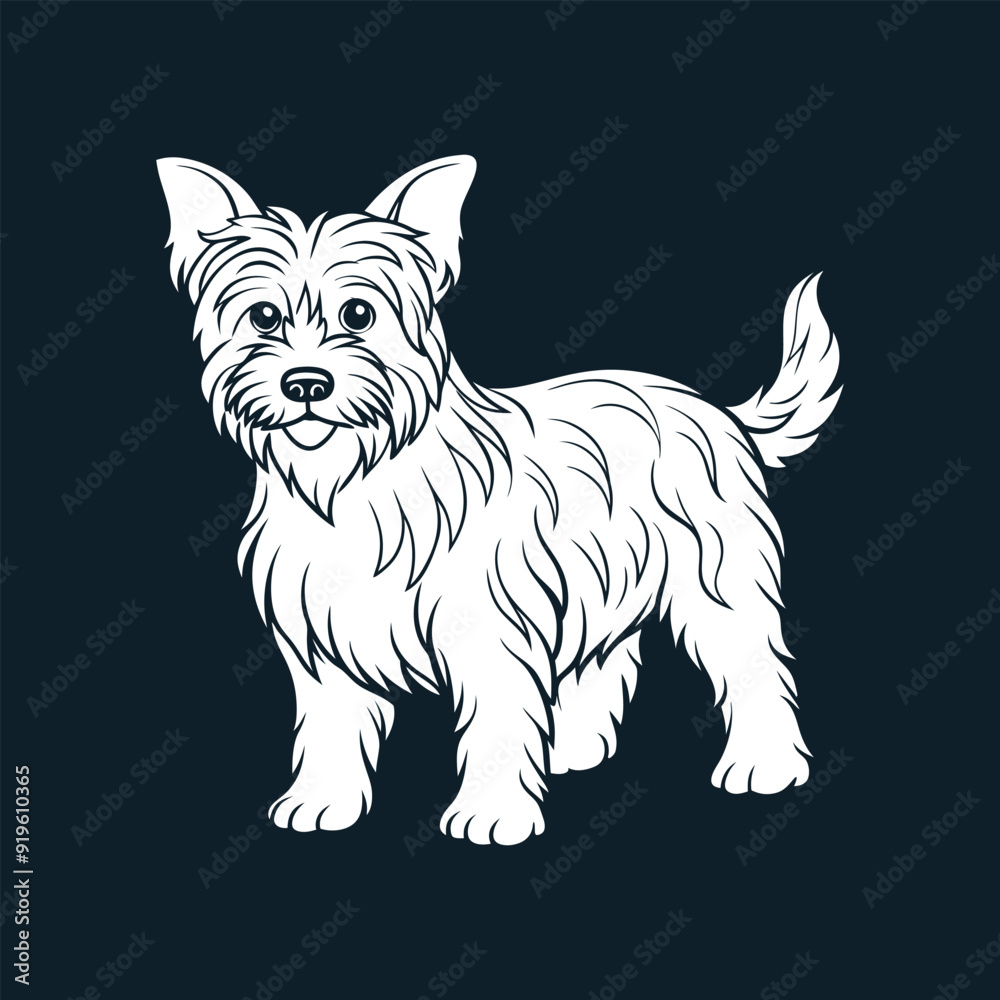 line art dog icon vector illustration line art dog icon vector illustration