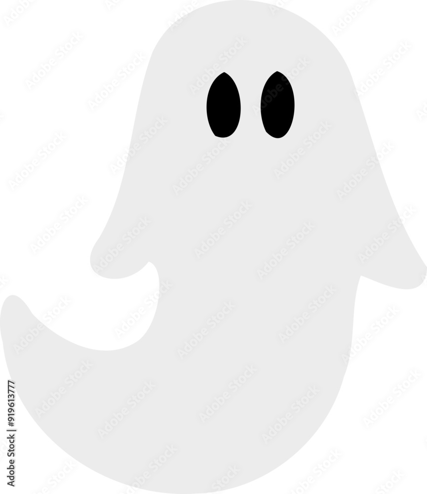 Simple Sheet Ghost, Halloween Illustration Simple Sheet Ghost, Halloween Illustration