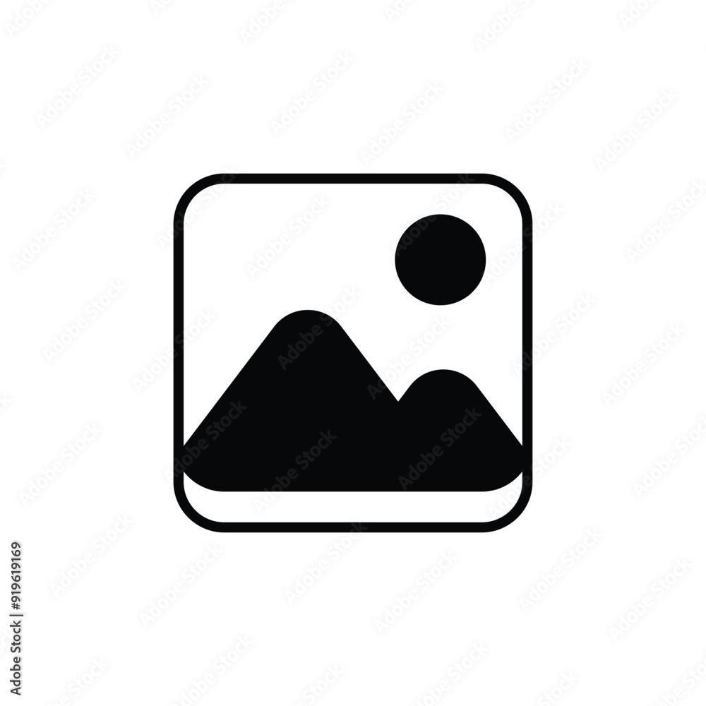 image glyph icon with white background vector stock illustration