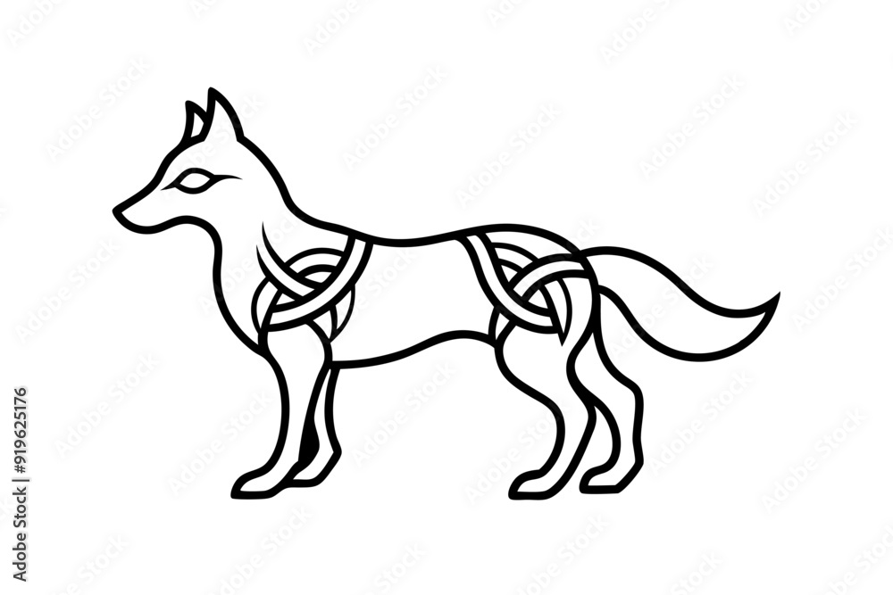 Celtic Wolf Tattoo Design Symbol Vector Illustration, Cartoons, Clipart, Line Art, Celtic Wolf tattoo design symbol in vector format - perfect for illustration and clipart. Celtic Wolf Tattoo Design Symbol Vector Illustration, Cartoons, Clipart, Line Art, Celtic Wolf tattoo design symbol in vector format - perfect for illustration and clipart.