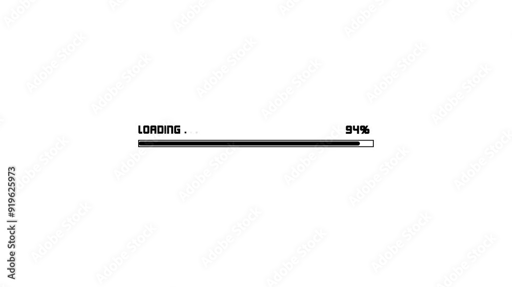 Loading black color animation. rectangle frame download progress, Upload, download on white background. Loading black color animation. rectangle frame download progress, Upload, download on white background.