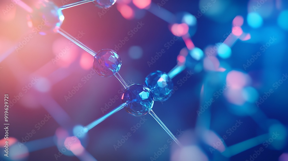 Colorful Molecular Structure Colorful Molecular Structure