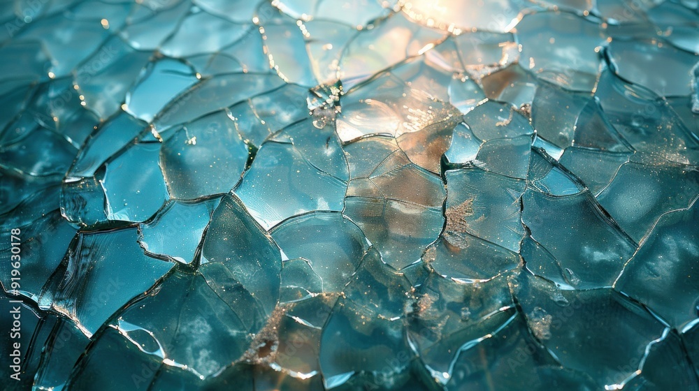 Close-up of Cracked Ice Close-up of Cracked Ice