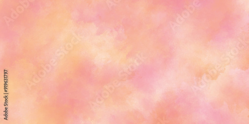 abstract Soft orange watercolor background for your design, abstract modern Light colored Antique distressed vintage grunge texture with scratches, grunge and smooth Old stained paper background, 
