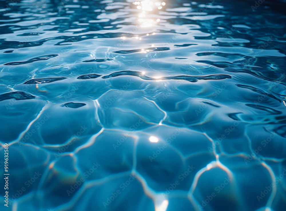 High-Resolution Light Blue Swimming Pool Water Texture
