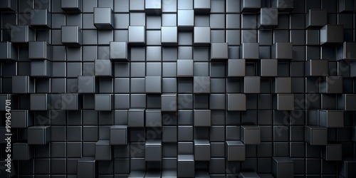 Abstract background black squares and light