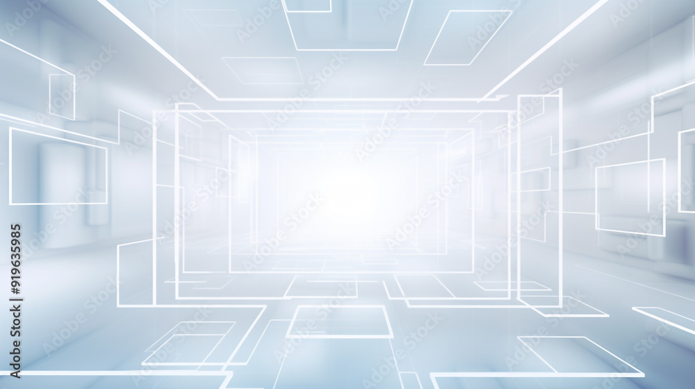 white empty digital Futuristic Background white empty digital Futuristic Background