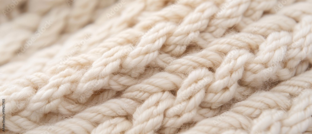 A tight close-up of a white knitted blanket's texture, crafted with a crochet hook and crochet technique A tight close-up of a white knitted blanket's texture, crafted with a crochet hook and crochet technique