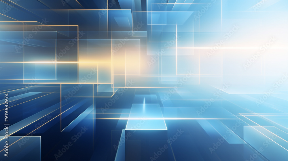 Obraz premium Digital business blue background.