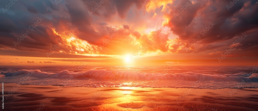 foamy foreground waves, clouded background foamy foreground waves, clouded background