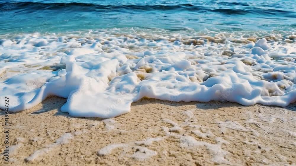 White water surface with sand and bottom White water surface with sand and bottom