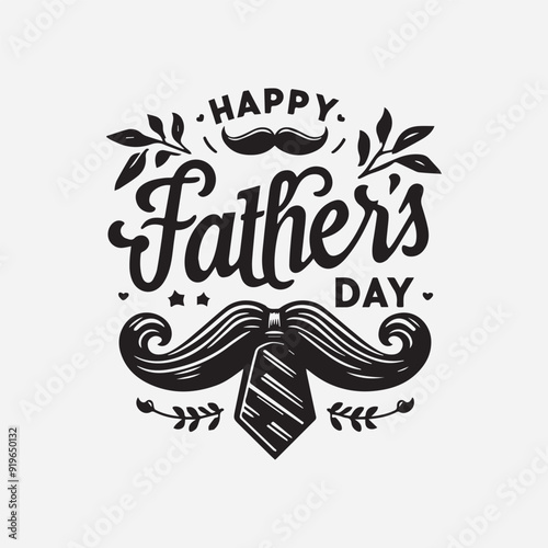 Happy fathers days celebration illustration vector  design