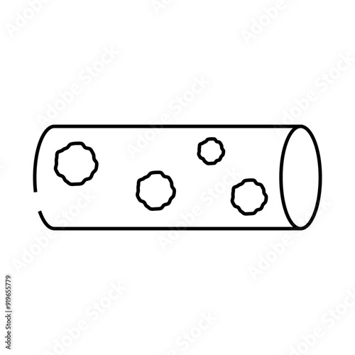 leukemia cancer line icon vector. leukemia cancer sign. isolated contour symbol black illustration