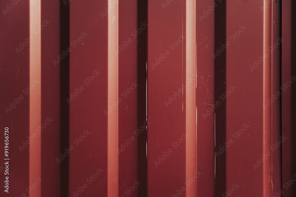 An iron, profile, red fence. Iron fence background An iron, profile, red fence. Iron fence background