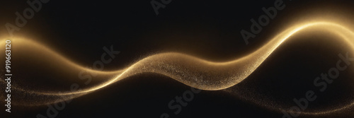 gold glitter waves