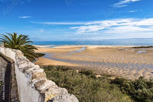 The beach of Cacela Velha in the Algarve region of southern Portugal.