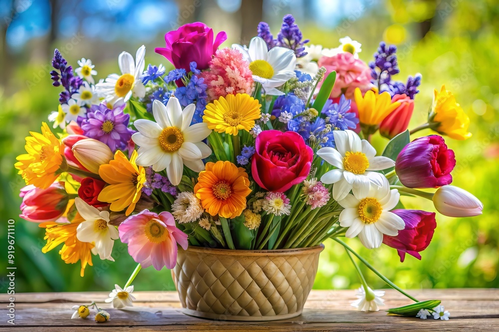 Spring Flower Bouquet Fresh and Vibrant Floral Arrangement Background for Seasonal and Romantic Designs
Spring Flower Bouquet Fresh and Vibrant Floral Arrangement Background for Seasonal and Romantic Designs