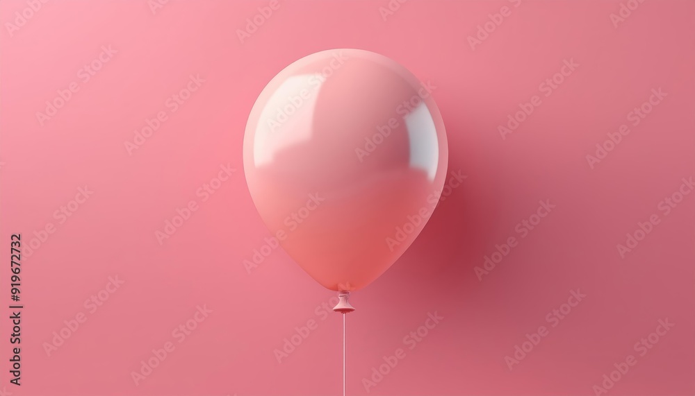 A vibrant pink balloon against a soft pink background, perfect for celebrations and joyful moments. A vibrant pink balloon against a soft pink background, perfect for celebrations and joyful moments.