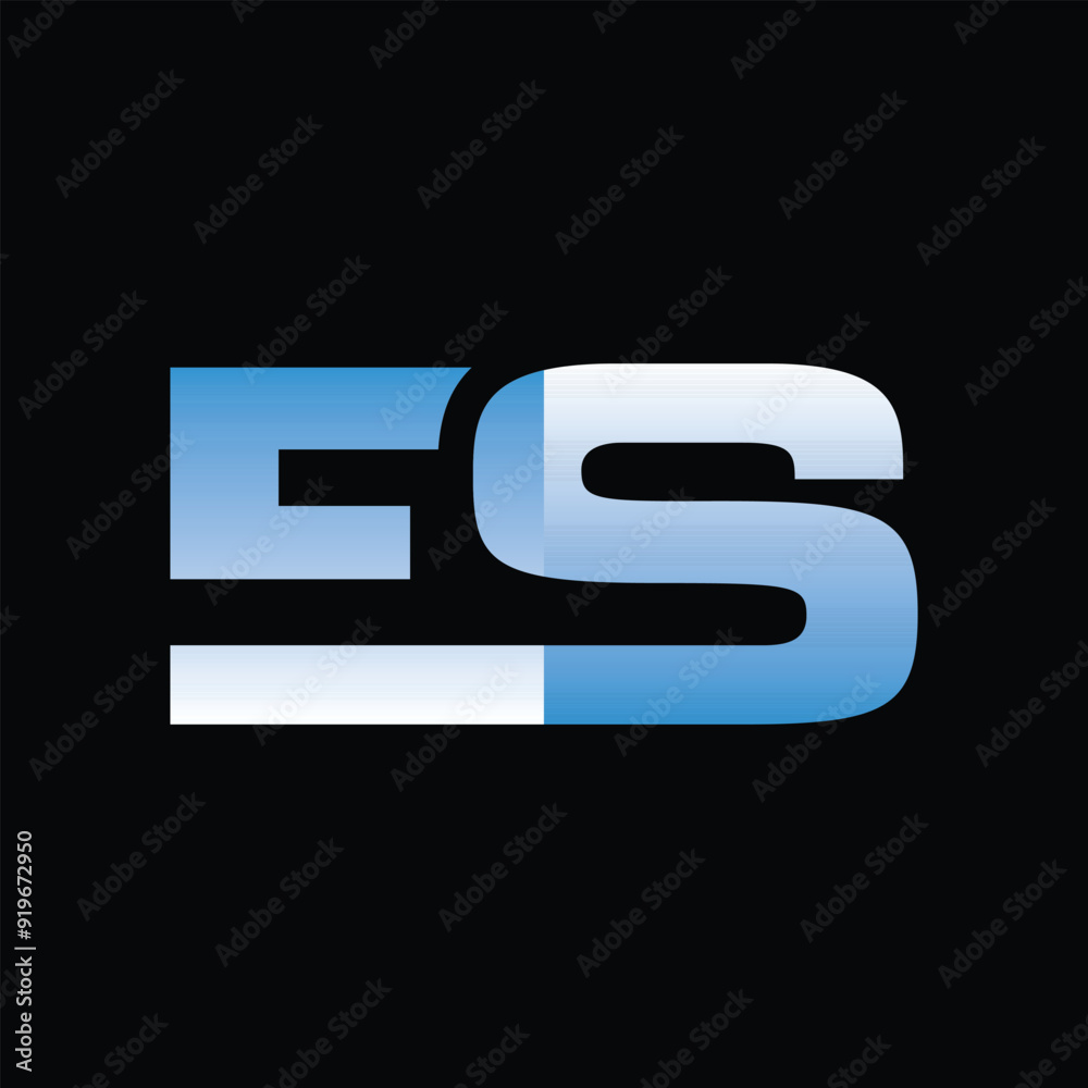 Letter ES Simple Geometric Modern Icon Business Creative Design Template Logo Letter ES Simple Geometric Modern Icon Business Creative Design Template Logo