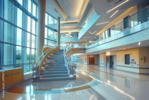 Interior of a modern hospital