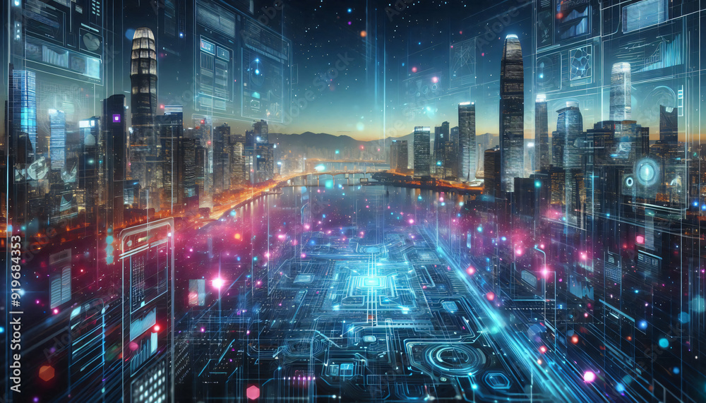 city Technology digital, tech, science, abstract city Technology digital, tech, science, abstract