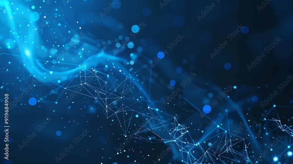 An abstract background showcasing a digital network with glowing particles, symbolizing connectivity, innovation, technology, data flow, and the future. An abstract background showcasing a digital network with glowing particles, symbolizing connectivity, innovation, technology, data flow, and the future.
