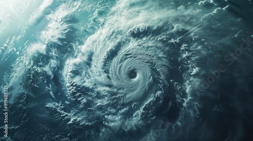 Giant hurricane influenced by Climate change. Hurricane season 