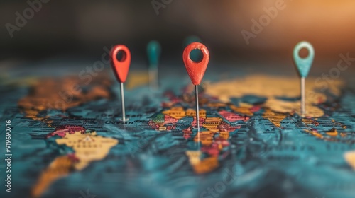 SEO Geolocation Maps Business Networking Pinpoint Global Worldwide Data Marketing Growth 