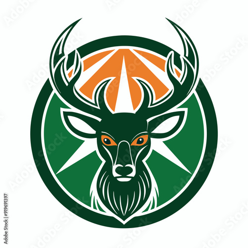 illustration of a milwaukee bucks logo