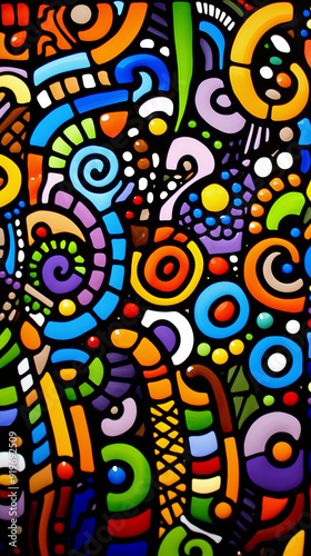 Oil Painting, Shapes, Stones, Pasta, Super Colorful, Abstract Image, Texture, Pattern Background, Wallpaper, Smartphone Cover and Screen, Cell Phone, Computer, Laptop, 9:16 and 16:9 Format