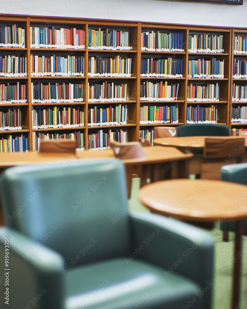 empty old school library empty old school library