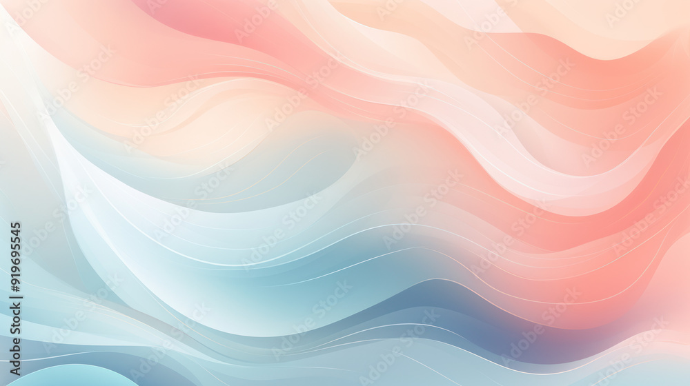 Abstract design consisting of smooth, flowing waves in a gradient of colors. The gentle curves. Abstract design consisting of smooth, flowing waves in a gradient of colors. The gentle curves.