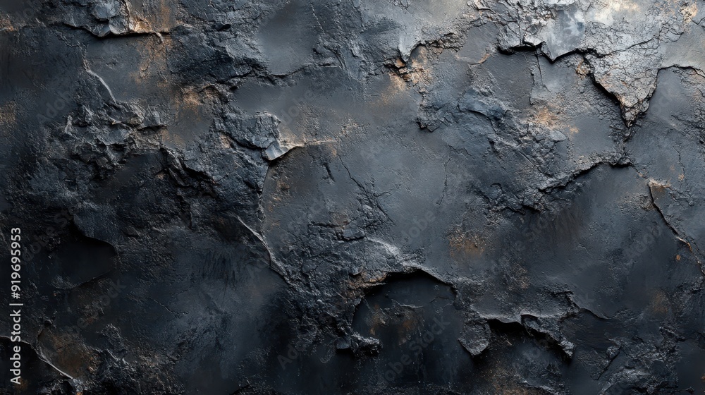 Black, grey, and anthracite stone concrete Black, grey, and anthracite stone concrete