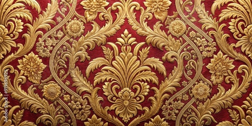 Elegant and luxurious brocade texture with intricate patterns , brocade, luxurious, texture, fine details, patterns, elegant