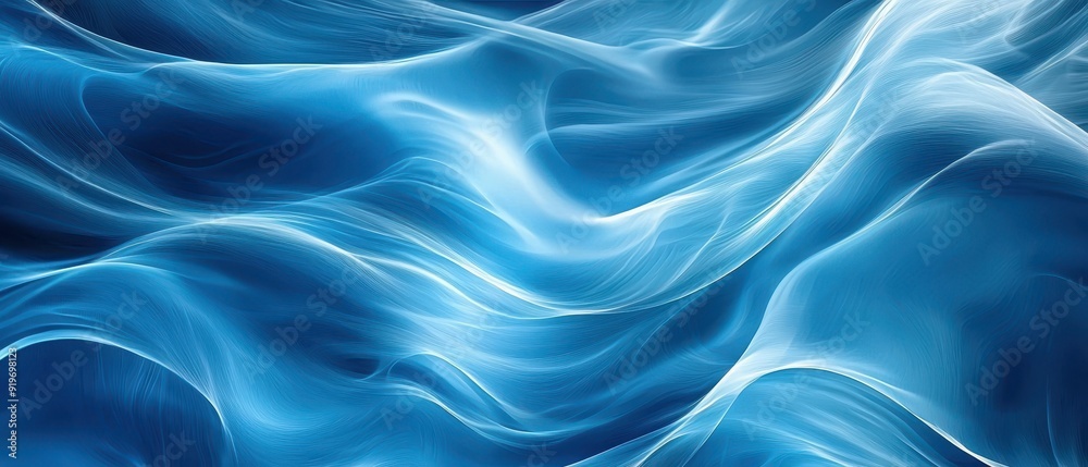 Blue flowing background Blue flowing background