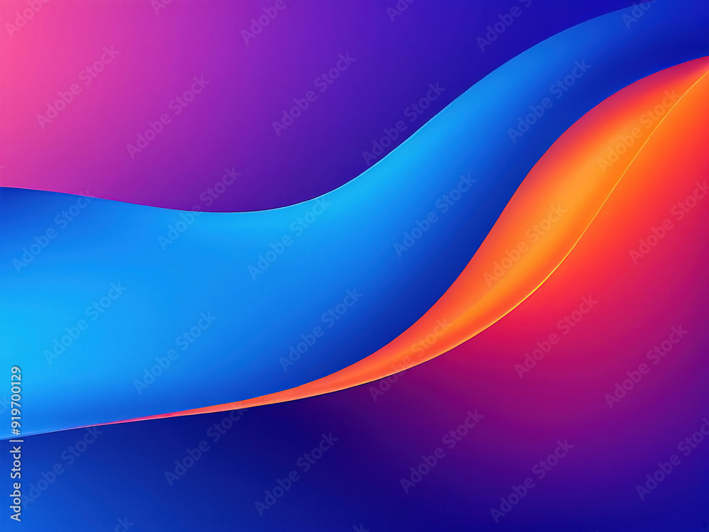 Fototapeta premium Abstract background with vibrant gradient colors and wavy lines.