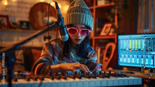Artist at Recording Studio