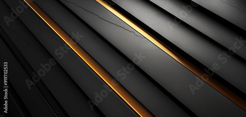 Abstract background with black and gold stripes.