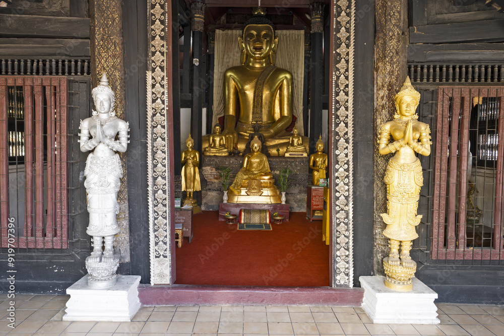 Lanna style viharn in Wat Buppharam, Chiang Mai , Thailand Lanna style viharn in Wat Buppharam, Chiang Mai , Thailand
