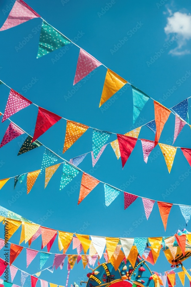 Obraz premium Carnival celebration with bright
