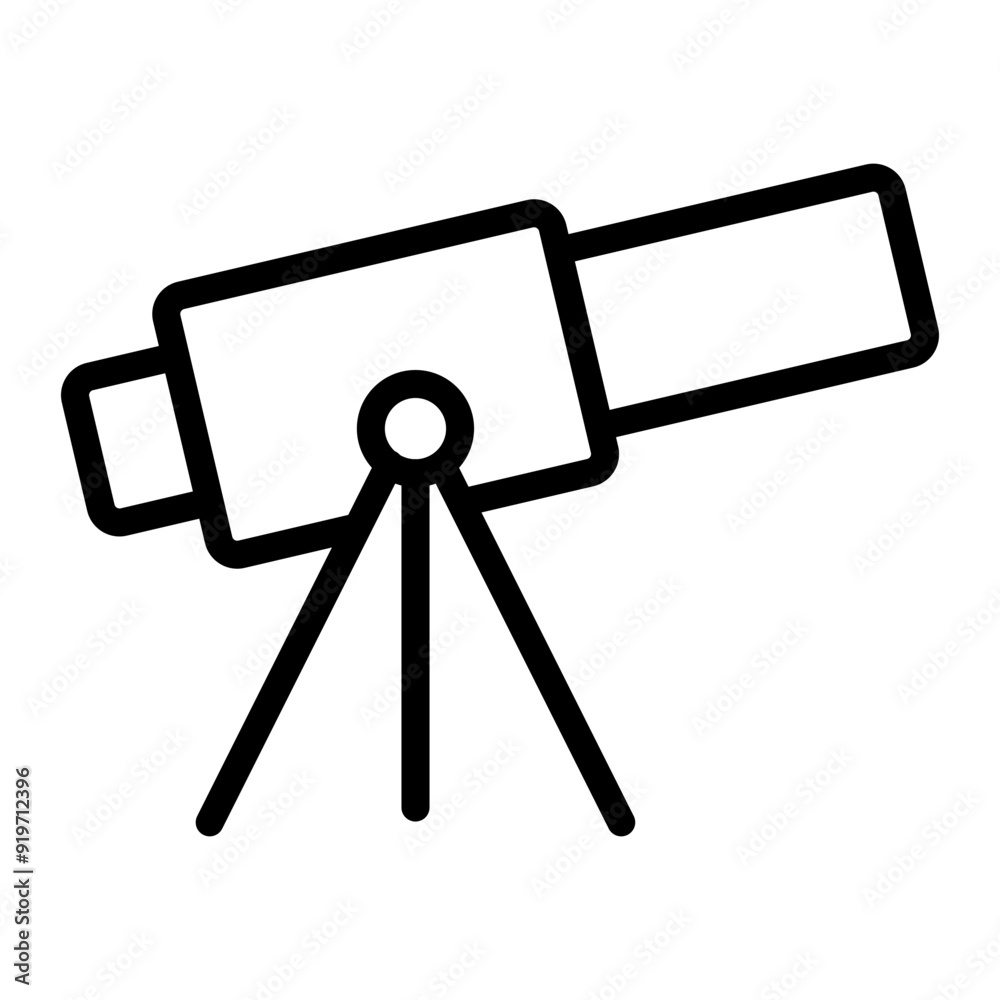 Microscope Vector Line Icon Design Microscope Vector Line Icon Design