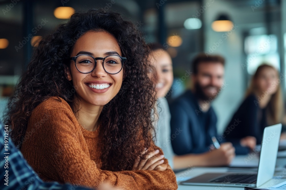 Multicultural business professionals having a meeting in an office, Generative AI Multicultural business professionals having a meeting in an office, Generative AI