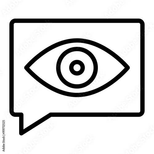 Witness Vector Line Icon Design