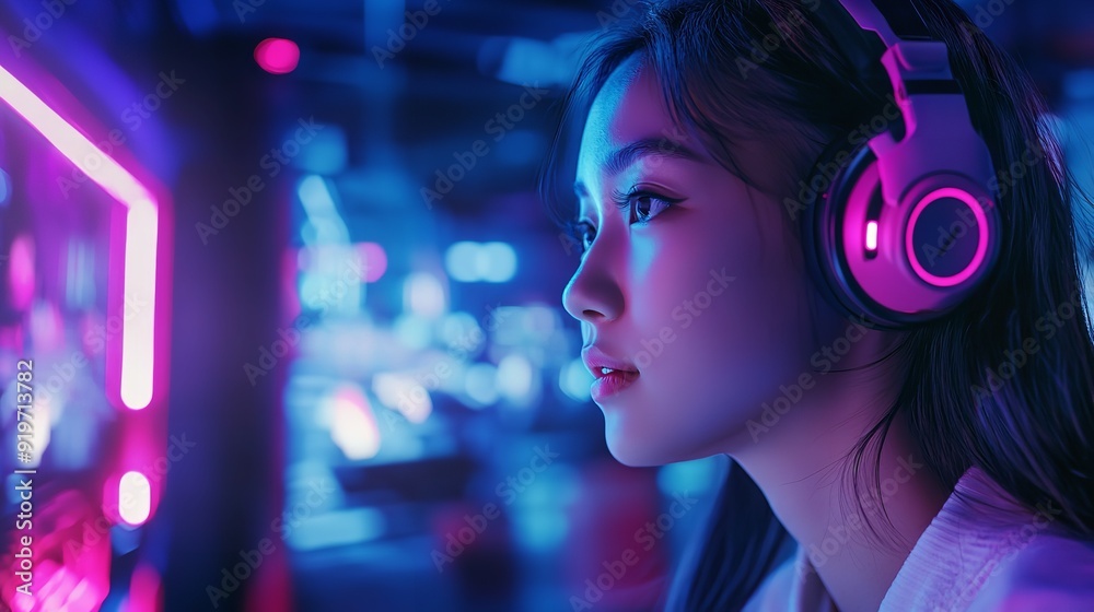 Host Channel of Young Beautiful Asian Gaming Streamer Host Channel of Young Beautiful Asian Gaming Streamer